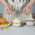 IVOOBR Spoon,10 oz Clear Acrylic Sugar Bowl with Lid and Sugar Container for Coffee Bar Accessories, Sugar