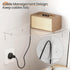 4 Pack 10 upsimples Acrylic Corner Floating Shelves, in Clear Hanging Shelves with Cable Management Design, Wall