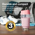Hamilton Beach Portable Blender for Shakes and Smoothies, 14 Oz BPA Free Travel Cup, Coral