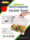 Microwave steam (Pack of 100) Medium Bags, 21 x 16.5 x 1.75 cm