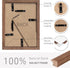 5x7 Set 4 4x6 Venusmiles Picture Frame of Natural Solid Walnut Photo Frames with Removable Mat Wall Hanging Large