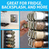15-Pack, 4 Oz, 60 IMPRESA Clear Glass Magnetic Spice Jars - Labels - Magnet Spice Jars for Refrigerator with Magnet