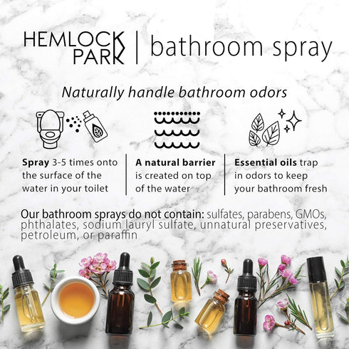 Hemlock Park Lavender Room Spray | Sustainably Made in USA with Essential Oils and Botanicals | Naturally Scent Your