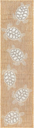 Liora Manne Sea Turtles Sand Indoor Outdoor Area Rug, 1'11" x 7'6" by Liora Manne