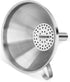 New Star Foodservice Stainless Steel Funnel, 5" with Detachable Strainer/Filter, Silver