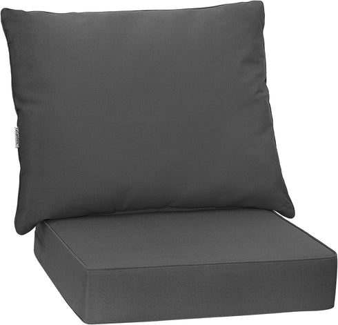 Giantex Patio Cushion Set, Deep Seat and Back Cushion, Outdoor Chair Pads