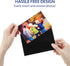 12 Pack 4x6 Inch Magnetic Picture Frames, Photo Pocket Frames with White Borders for Fridge, 4 x 6 Inch (Black)
