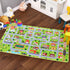 LUXLOOM 3x5 Kids Rug City Play Mat Non Slip Exercise Baby Fun Rug Carpet for Kids Toddler City Traffic Road Map
