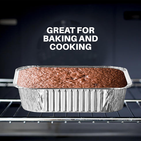 MontoPack 8” Disposable Aluminum Foil Square Baking Pans, 20 Pack for Broiling, Toaster Oven, Meal Prep