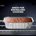 MontoPack 8” Disposable Aluminum Foil Square Baking Pans, 20 Pack for Broiling, Toaster Oven, Meal Prep