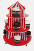 3 Tier Cupcake Stands, Themed Cupcake Serving Holders (Carnival)