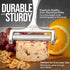 2 Mozzarella, Zulay Kitchen Stainless Steel Wire Cheese Slicer - Adjustable Hand Held Cheese Cutter with Extra Wires