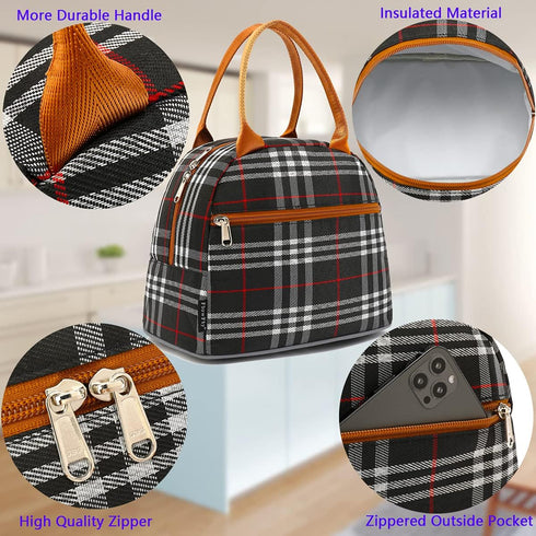 FlowFly Insulated Lunch Cooler Bag, Tote Bag Organizer for Women/Men