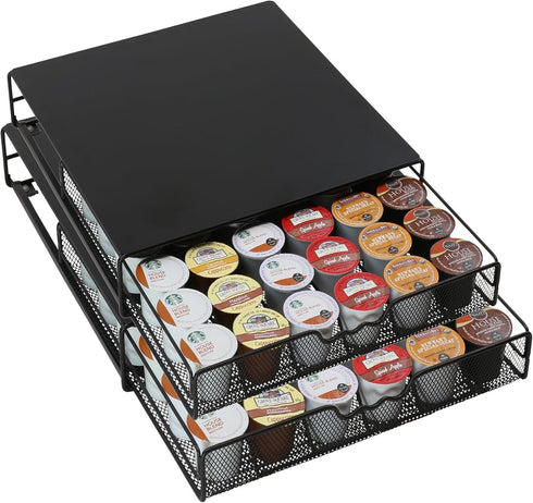 36 DecoBrothers K-Cup Holder Drawer for Coffee Pods Storage, Black