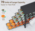 HFHOME Coffee Pod Holder for Counter, Compatible with K-Cups, 70 Capacity Pods Organizer (Black)