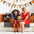 Whaline 4 Pieces Halloween Pillow Case - Orange and Black Linen Cover, Happy Halloween Decoration (18" x 18")