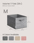 SONGMICS Storage Baskets, Set of 3 Fabric Storage Bins, Foldable Closet Organizer for Bedroom, Living Room, Cattail Gray