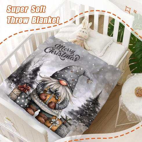 Cozy 30x40 YeeJu Christmas Throw Blanket Baby Small for Toddler Swaddle Pet Soft Let It Snow Fuzzy Plush Fleece
