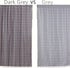 YoKii Boho Kitchen Curtains 36 Inch Length, Modern Farmhouse Cotton Linen Short Window Panel with Gingham Tassel