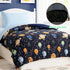 Set 4 Set Toddler Bedding - Pieces Toddler Comforter for Kids Boys, Glow in The Dark Space Bed in A Bag with Sheets