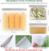 SPLF 12 Pack Dishwasher Safe Reusable Storage Bags, Extra Thick Freezer Bags, Leakproof Silicone and Plastic Free