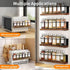 24 216 1 Set Magnetic Spice Rack with Jars, Labels, Steel Funnel for RefrigeratorMicrowave Oven - Full of Spice
