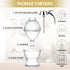 Glass Honey Dispenser Jar with Sleek Silver Lid, Premium Stainless Steel Design