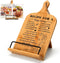 Wedding Gift for Couple: Bamboo Cookbook Stand, Recipe Book Holder, Happy Anniversary Gift for Her, Bridal Shower Gift