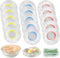 100pcs Plastic Bowl Covers, Elastic Reusable Fresh Keeping Bags for Bread Proofing and More
