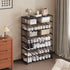 8-Tier 40 Calmootey Shoe Rack, Tall Large Capacity Pairs Shoes Storage Organizer, Stackable Wide Shoe Shelf