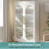 Coavas Reeded Glass Window Privacy Film 3D Bathroom Decorative Window Clings Peel and Stick Fluted Glass Window Decals Sun Blocking Window Coverings Frosted Stickers Adhesive,17.5x78.7 in, Translucent