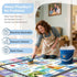 Room,Bedroom,Floor,Nursery(Blue,3'x5') Kids ABC Rug for Playroom, Classroom Alphabet Area Carpet Playmat,Washable