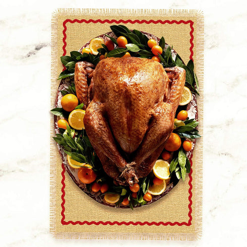 Set 6, Ruffle Burlap Jute Placemats of Dining Bedside Tables and Living Room, Thanksgiving Holidays Elegance, Table