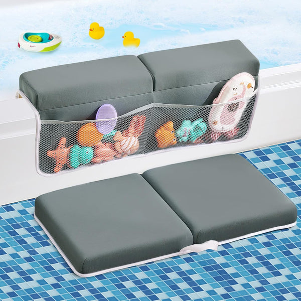 Baby Bath Kneeler and Elbow Rest Pad Set,Bath Kneeling Pad Thick Soft