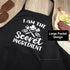 Set of 3 Women Kitchen Aprons with Funny Quotes Pocket Apron with Adjustable Waist Tie Cute Aprons for Cooking Baking
