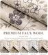 5x7 YIHOUSE Washable Area Rugs for Bedroom Girls, Beige Floral Rug for Living Room Non Slip Ultra-Thin, Large Boho