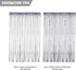 Door String Curtain, Wall Panel Fringe Window Room Divider Blind, Decorative Tassel Screen for Home, Wedding
