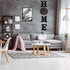 Jetec 4pc 12 Inch Farmhouse Wall Decor, Wooden Letters Hanging Home Sign for Living Room, Entryway Home Art (Black)