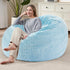 Bean Bag Cover (No Filler), Soft Faux Fur Stuffed Animal Bean Bag