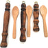 Replacement Wooden Handle for Copper Coffee Pot, Teapots, and Multi-Purpose Mini Wooden Spoon, 3 Handles