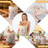 2 Pack XL Reusable Beeswax Bread Bags for Sourdough Baking, Organic Waxed Lined, Cotton Bread Bags for Homemade Bread