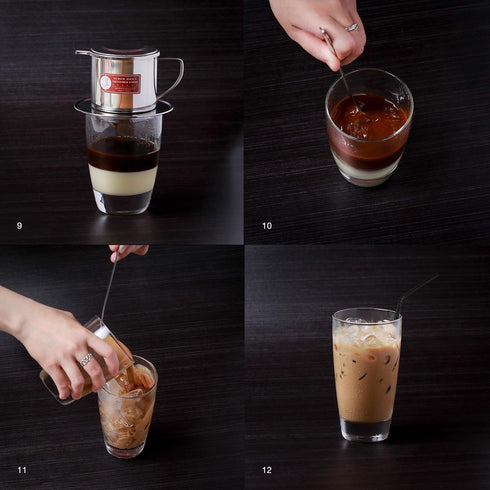 Vietnamese Coffee Filter Maker Press, Authentic Screw Down Phin Made in Vietnam, Medium (8 oz)
