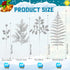 Moucuny Set Home(Silver,80 Christmas Glitter Artificial Picks Leaf Sprays Cedar Picks Glitter Berries Stems Tropical