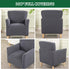 1 Grey,1PC) Stretch Chair Covers with Arms Piece Accent Chair Cover Banquet Armchair Slipcover Ice Patterned Jacquard
