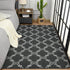 3x5 Chicrug Shag Geometric Modern Area Rug for Bedroom, Feet Memory Foam Indoor Carpet, Fluffy Rug for Living Room