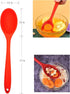 Silicone Kitchen Cooking Utensil Sets Nonstick Cooking Tools Heat Resistant Cookware Red by Minchsrin