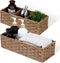 DULLEMELO Small Bathroom Basket, Wicker Toilet Tank Organizer, Set of 2 Waterproof Baskets for Organizing