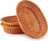 EUSOAR Wicker Basket, 12.2"x 7.9"x 2.8", 3pcs Tabletop Food Serving Baskets for Restaurant Bakery Family