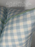 20" 20" Jillien Harbor The Charlie Decorative Pillow Cover Blue and White Accent Pillow Cover with Gingham-Inspired