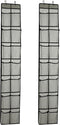Over The Door Shoe Organizer, 14 Large Mesh Pockets Hanging Shoe Rack for Closet, Gray, 2-Pack